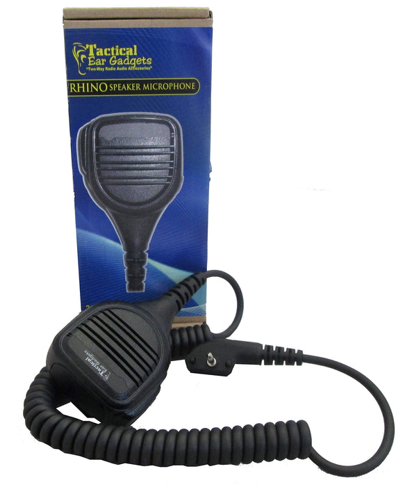 Earphone Connection Tactical Ear Gadgets Rhino EP2122 Shoulder Mic for Vertex VX400 VX150 VX160 VX427 VX520