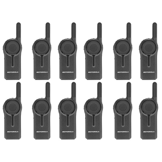 12 Pack of Motorola DLR1020 900MHz ISM Band 1 Watt 2 Channels License Free Digital Two-Way Radio