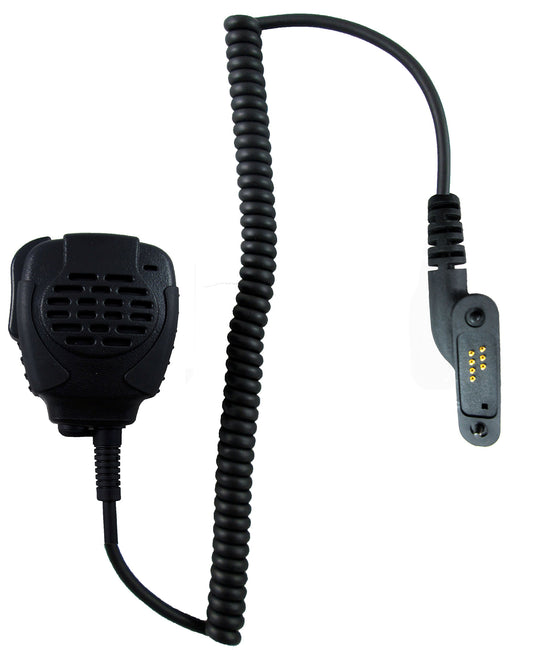 Pryme SPM-2232 Trooper Multi-pin Rugged Heavy Duty Water Resistant Remote Speaker Microphone with 3.5mm Audio Jack