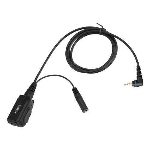 Hytera ACS-01 PTT & Microphone Cable–Quick Connect IP54 Rated for BD302i BD352i and PD362i radios