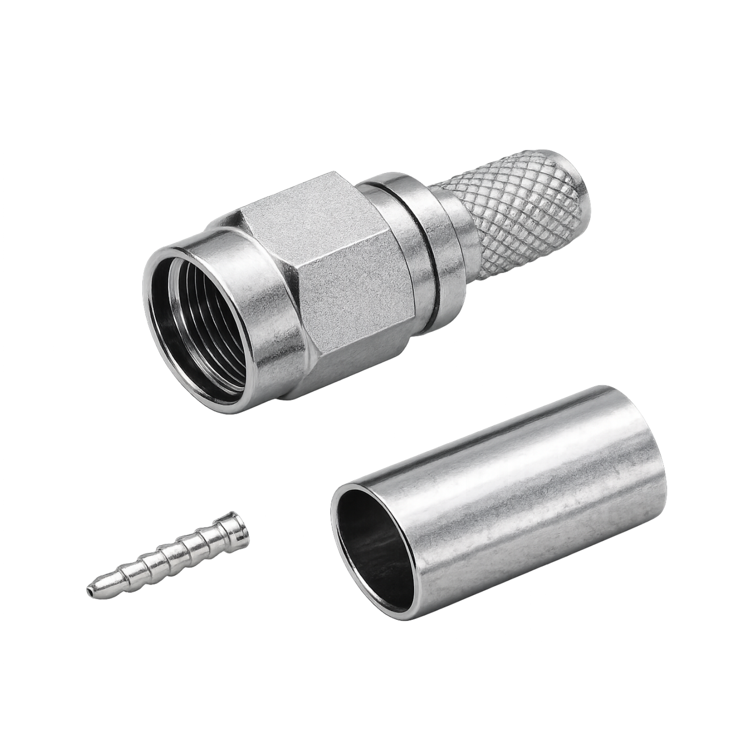 Opek AT-7801A-N SMA Male Crimp Connector for RG-58 Coax Cable