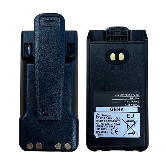 SRcomm SR-B280 Li-Ion 2200mAh 7.2V High-Capacity Battery for Icom F1000 F2000 Series Radios