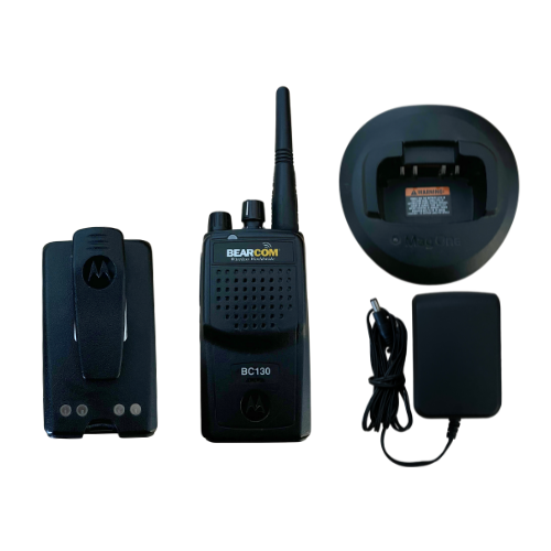 Used Motorola BearCom BC130 BPR40 AAH84RCJ8AA2AN UHF 450-470MHz 16 Channel 4 Watt Radio