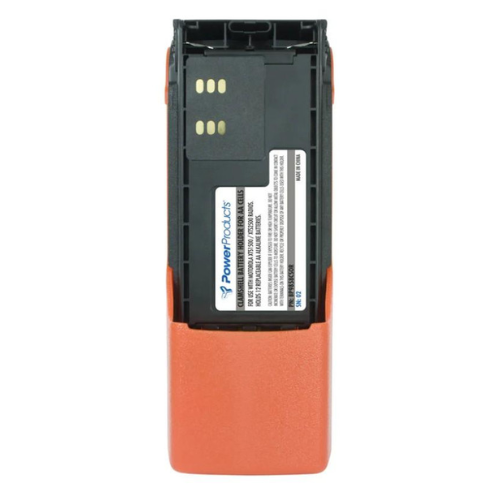 Power Products BP9858CSOR Alkaline Clamshell Battery Case with Belt Clip for Motorola Radios (Orange)