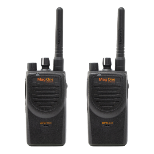 2 Pack of Motorola BPR40D-U16 AAH85EDJ8AD3AN UHF 450-470MHz 16 Channels 4 Watts Digital/Analog Two-Way Radio