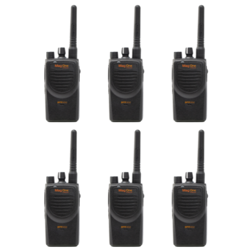 6 Pack of Motorola BPR40D-U16 AAH85EDJ8AD3AN UHF 450-470MHz 16 Channels 4 Watts Digital/Analog Two-Way Radio