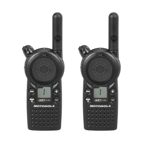 2 Pack Motorola CLS1110 UHF 1 Watt 1 Channel Lightweight Radio