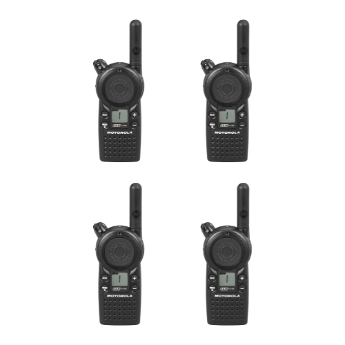 4 Pack Motorola CLS1110 UHF 1 Watt 1 Channel Lightweight Radio