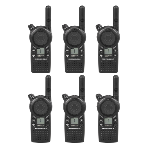 6 Pack Motorola CLS1110 UHF 1 Watt 1 Channel Lightweight Radio