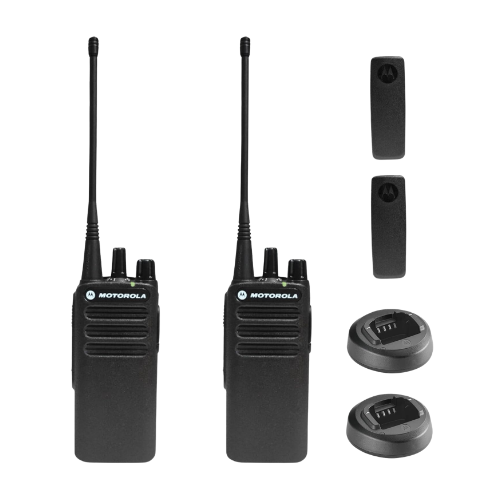 2 Pack of Motorola CP100D UHF 403-480MHz 4 Watt 16 Channels Analog Portable Radio