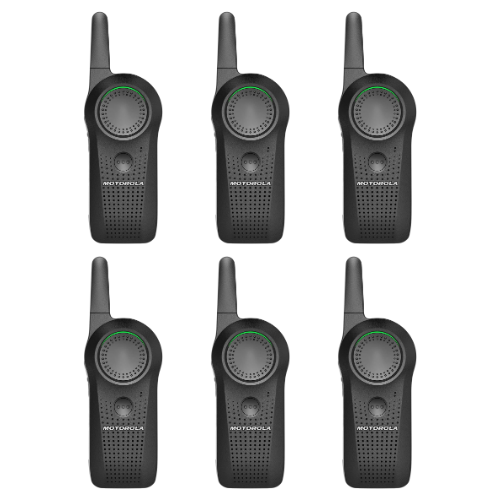 6 Pack of Motorola Curve 1 Watt 10 Channel Wi-Fi Enhanced Business Two-Way Radio