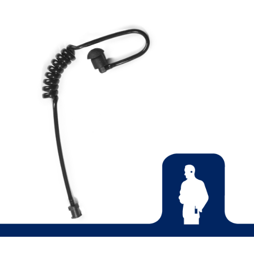 EARPHONE CONNECTION EP-BTube  Black Tube Replacement (Coiled Acoustic Tube)
