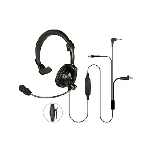 Pryme HLP-SNL-M00J Lightweight Padded Headset with Flexible Boom Mic for ICOM IC-F110 IC-F121 IC-F1610 IC-F1721 IC-F1821 IC-F210 IC-F221 IC-F2610 IC-F2810 IC-F320 IC-F420 IC-F5011 IC-F510 IC-F521 IC-F5360D IC-F6011 IC-F610 IC-F621 and more