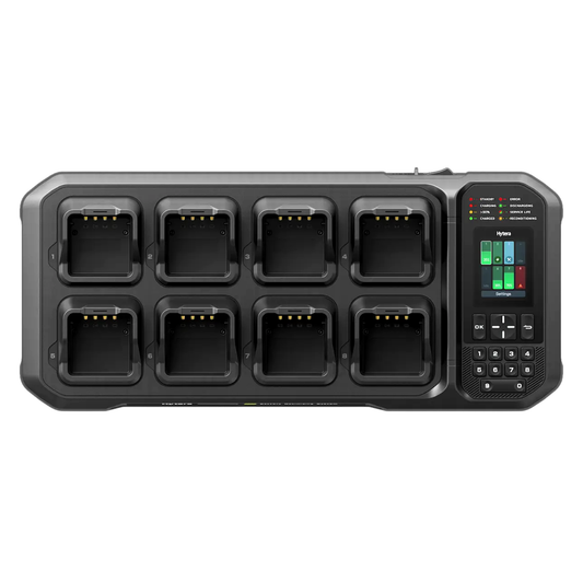 Hytera MCA26 Smart Battery Analyzer 8-Pocket Multi-Unit Charger for Hytera Portable Radio Batteries