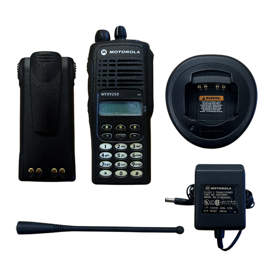 Refurbished Motorola MTX9250 900MHz 896-941MHz 160 Channels 2.5 Watt Privacy Plus Trunking Portable Radio