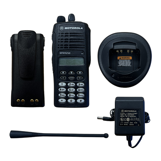 Used Motorola MTX9250 900MHz 896-941MHz 160 Channels 2.5 Watt Privacy Plus Trunking Portable Radio