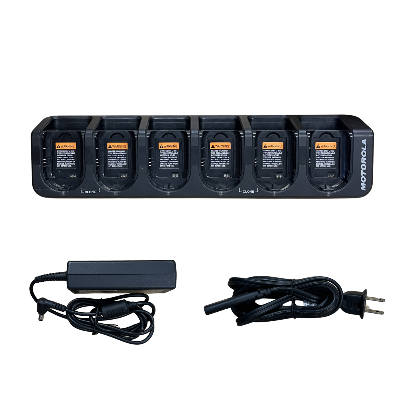 Used Motorola NNTN7981 6-Bank Multi-Unit Charging Station for CLP Series Radios