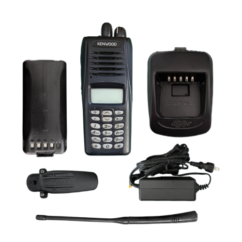Used Kenwood NX-210K2 VHF 136-174MHz 512 Channel 5W Digital P25 Two-Way Radio with Full Keypad