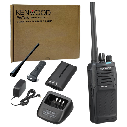 Kenwood ProTalk NX-P1202AV VHF 64 Channels 2 Watts Two-Way Portable Radio
