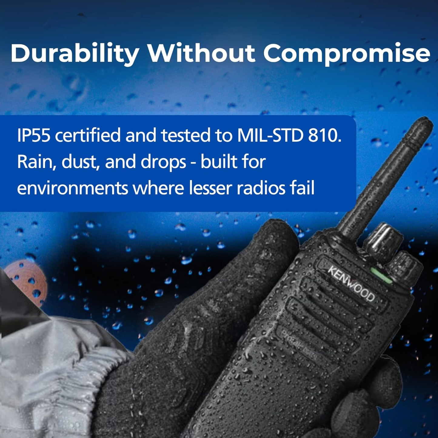 Kenwood ProTalk NX-P1202AV VHF 64 Channels 2 Watts Two-Way Portable Radio