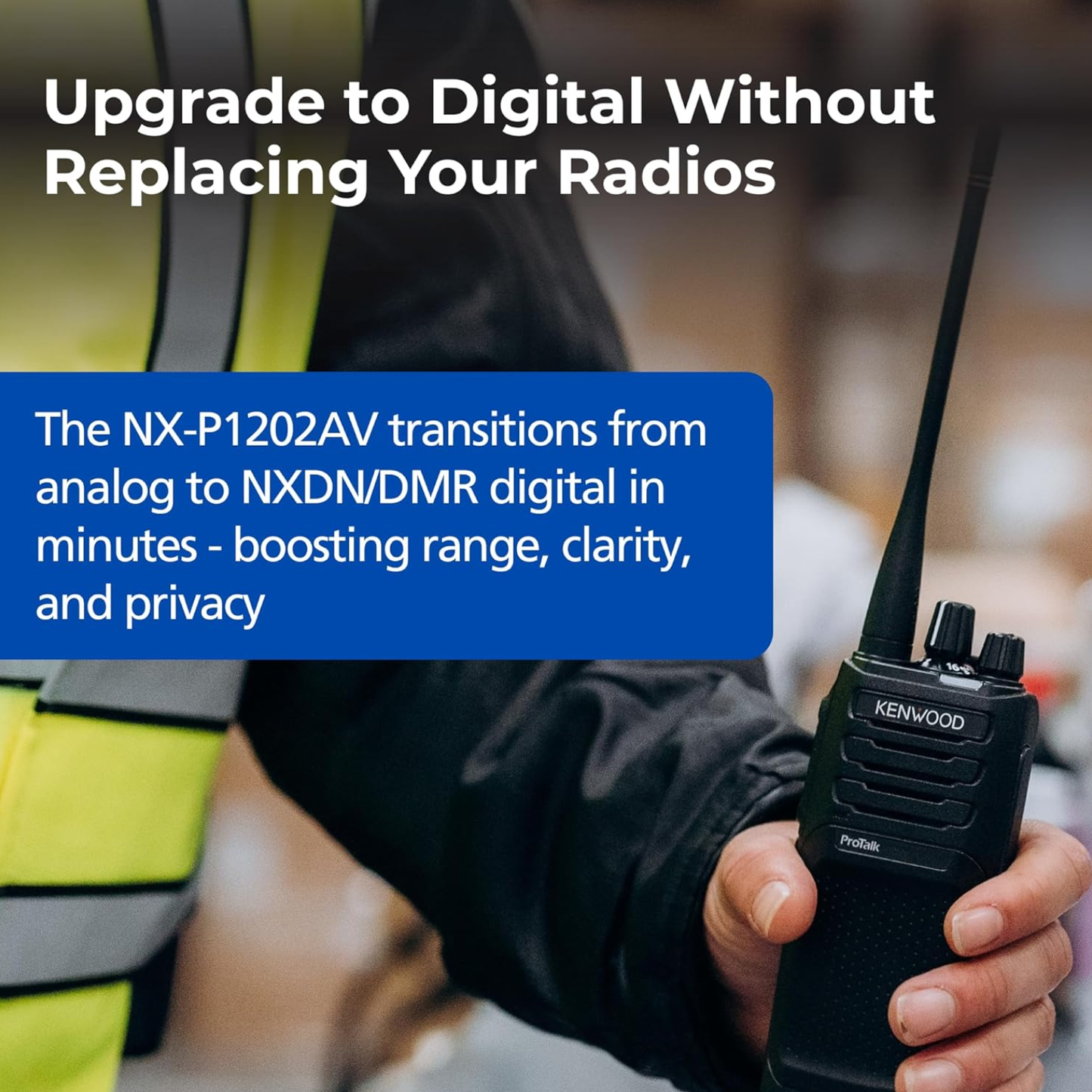 Kenwood ProTalk NX-P1202AV VHF 64 Channels 2 Watts Two-Way Portable Radio