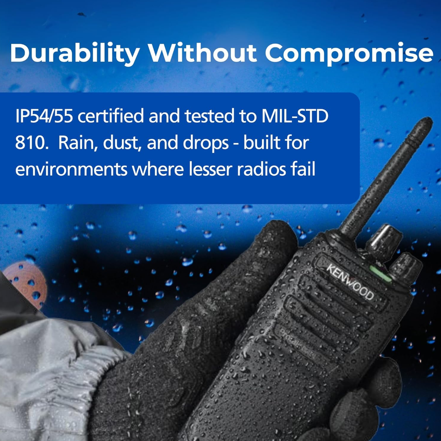 Kenwood ProTalk NX-P1300NUK UHF 400-512MHz 64 Channels 5 Watt NXDN Digital/Analog Two-Way Radio