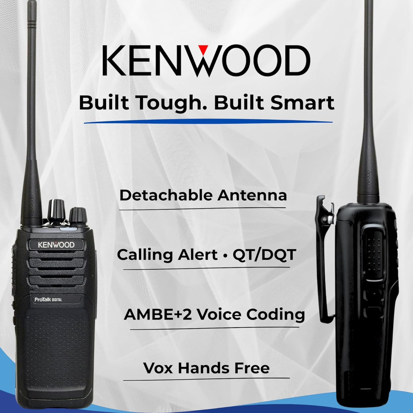 Kenwood ProTalk NX-P1300NUK UHF 400-512MHz 64 Channels 5 Watt NXDN Digital/Analog Two-Way Radio