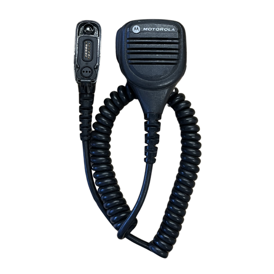 Used Motorola PMMN4025A Windporting IMPRES Remote Speaker Microphone with 3.5mm Audio Jack for Motorola MOTOTRBO XPR/APX/HT Series Radios