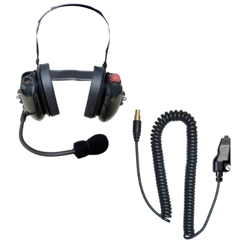 SRcomm RH-8000F Heavy Duty Behind-the-Head Dual Ear Headset for Kenwood NEXEDGE NX200 NX300 TK2140 TK3140
