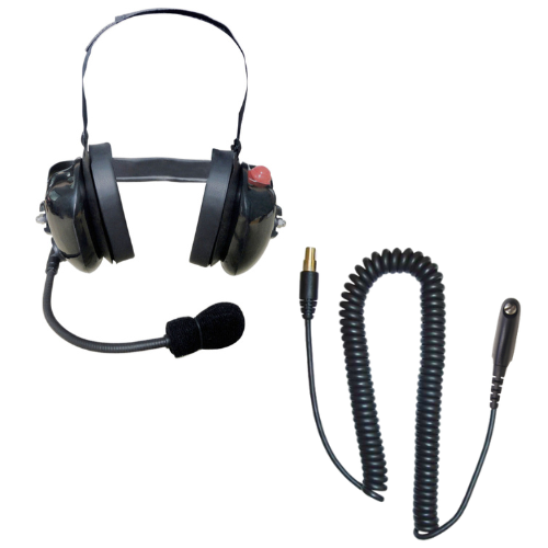 SRcomm RH-8000F Heavy Duty Behind-the-Head Dual Ear Headset for Motorola HT750 HT1250 MTX8250 PR05150