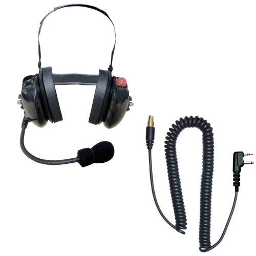 SRcomm RH-8000F Heavy Duty Behind-the-Head Dual Ear Headset for Maxon GTX series and more