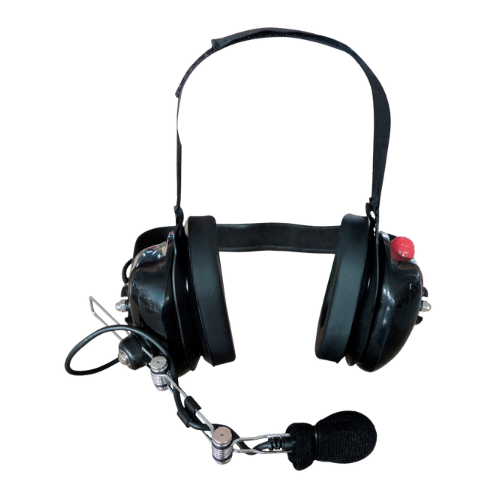 SRcomm RH-8000W Heavy-Duty Behind-the-Head Dual-Ear Headset for Hytera, Motorola, Kenwood, and Icom Radios (K-Cord Not Included)