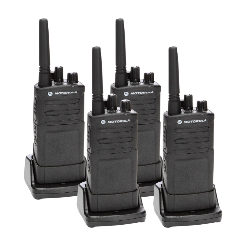 4 Pack of Motorola RMU2080 UHF 2 Watt 8 Channel NOAA Business Two-Way Radio