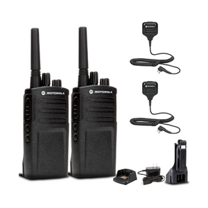 2 Pack of Motorola RMV2080 VHF 2 Watt 8 Channel Radio with HKLN4606 Speaker Microphone (Copy)