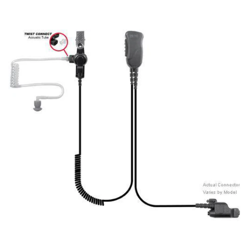 Pryme Mirage SPM-1343 discreet Lapel Microphone Earpiece for Motorola EX500 EX600 EX600XLS GL2000 GP328PLUS GP338PLUS GP344 GP388 PRO5151Elite EX560 (Copy)
