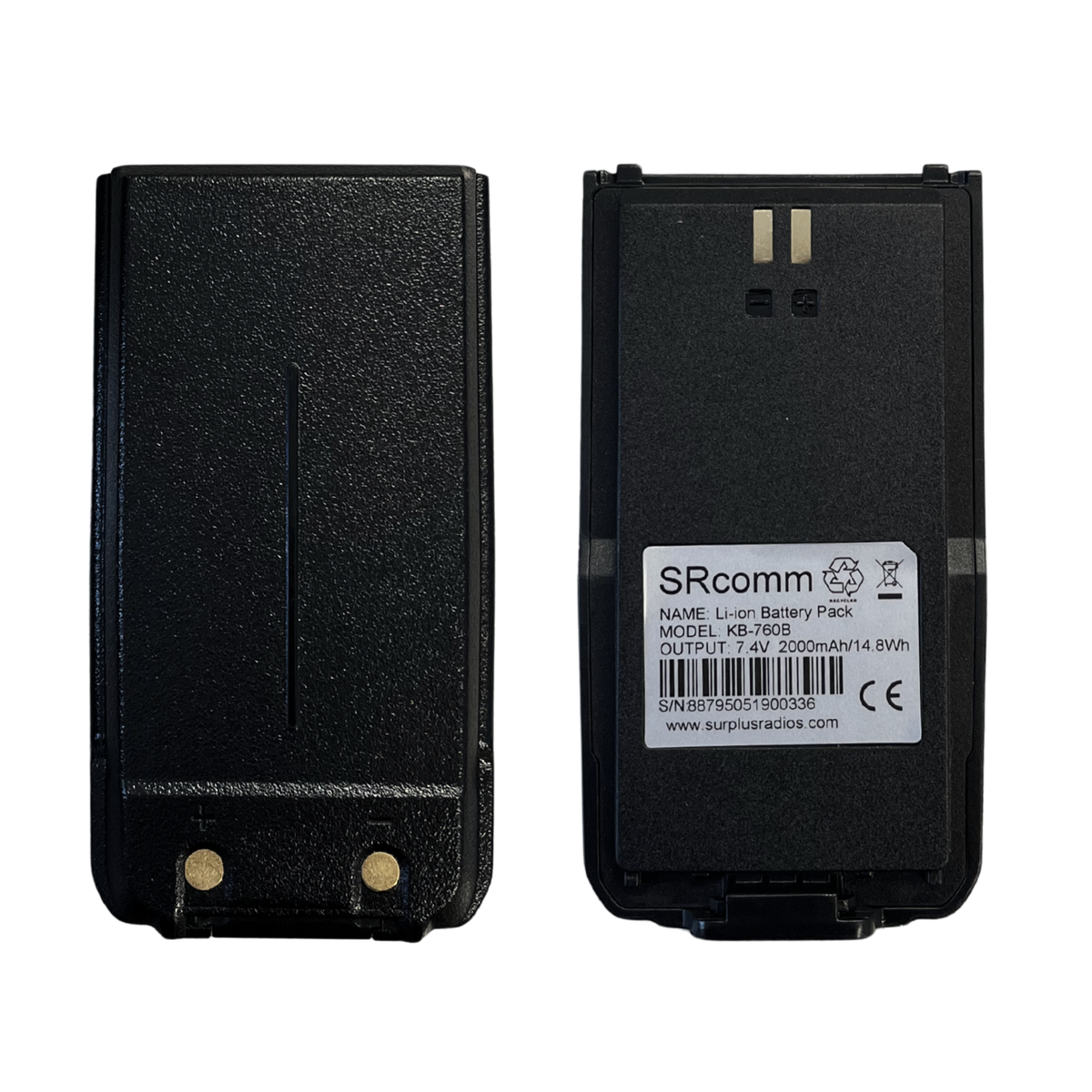 SRCommunications KB-760B 2000mAh li-ion battery for SRcomm SR-D1