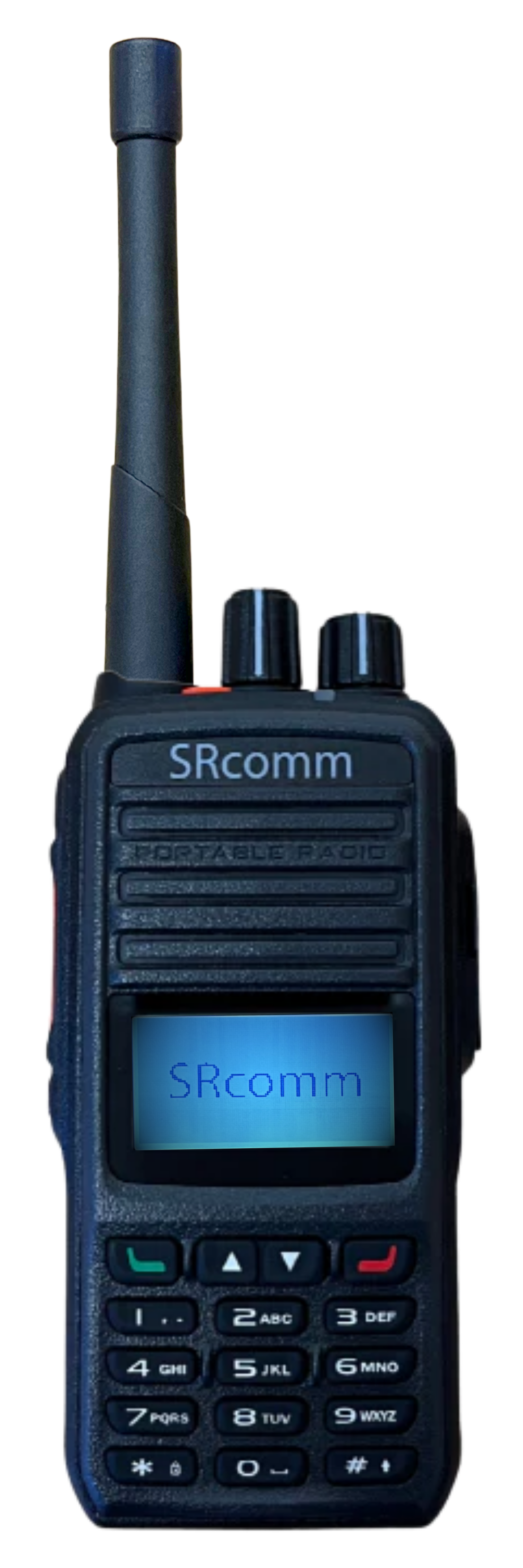 SRComm SR-D3U UHF 400-470MHz 256 Channels 16 Zones 4 Watt GPS IP Roaming Digital/Analog DMR Portable Radio