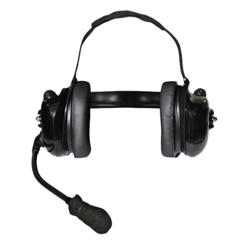 Klein TITAN-2COM-BLK Dual-Comm High-Noise Behind-the-Head Headset with Dual PTT