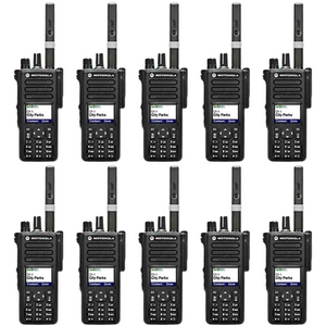 10 Pack of Motorola XPR7550e UHF 403-512MHz MOTOTRBO Digital Display Portable Two-Way Radio Bluetooth WIFI AAH56RDN9RA1AN NON-IS