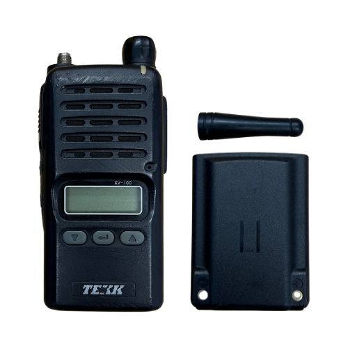 Used Tekk XV-100 VHF 128 Channels Compact Handheld Radio with Display