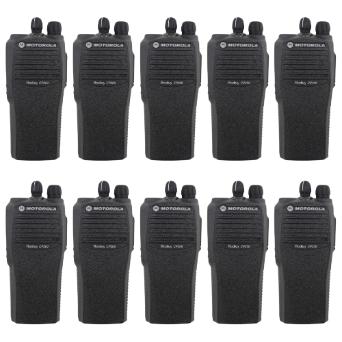 10 Pack of Refurbished Motorola CP200 AAH50RDC9AA2AN 16 Channel 4 Watt UHF 438-470MHz Radio