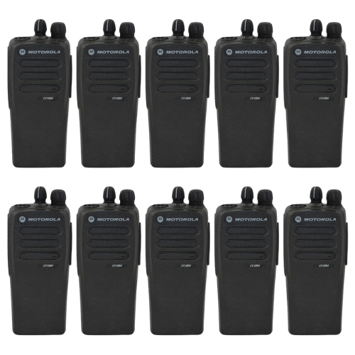 10 Pack of Motorola CP200D VHF Digital MOTOTRBO 136-174Mhz 16Ch 5W AAH01JDC9JA2AN Portable Radio (Open-Box/Customer Return)