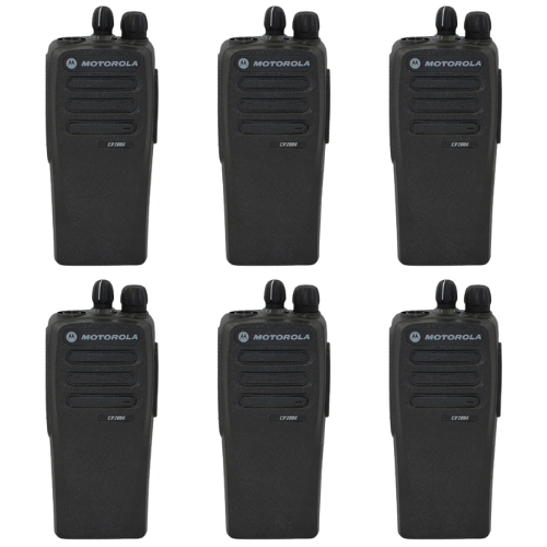 6 Pack of Motorola CP200D UHF Digital MOTOTRBO 403-470Mhz 16Ch 4W AAH01QDC9JA2AN Portable Radio