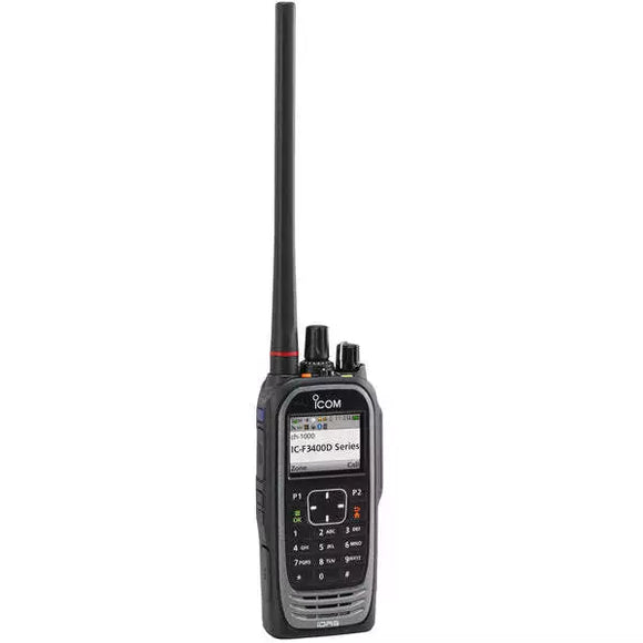 ICOM F3400DT 41 136-174MHz PORTABLE 1024CH 5W FULL DTMF KEYPAD VHF TWO WAY RADIO