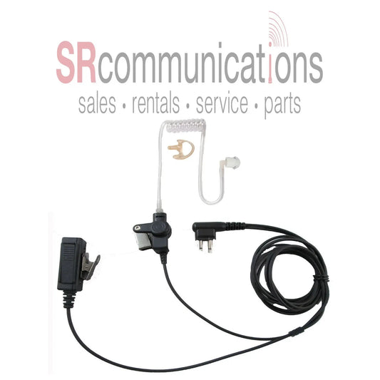 Police 2 Wire headset W/PTT for Motorola CP200 PR400 CP185 BPR40 P1225 CT250