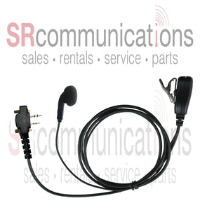 Earbud headset W/PTT for Icom F3001 F4001 F3011 F4011 F21 F24 F11 F4021S F3021S