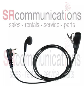 Earbud Mic headset Kenwood TK3230 TK3160 TK2402 TK3402 TK2360 TK3360 TK2160
