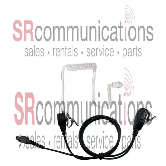 Two wire Surveillance PTT headset Icom F11 F21 F24 F14 F4011 F3011 F3001 F4001