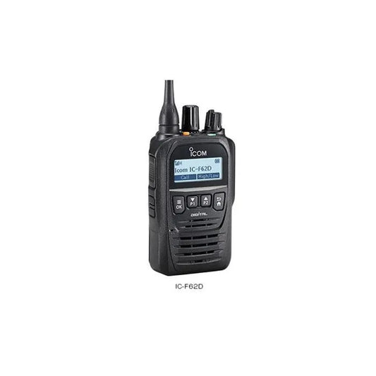 ICOM F62D 27 450-512MHz Portable 512CH UHF 5W Man Down/Lone Worker two way radio