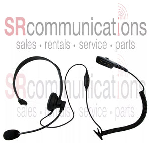 Single ear with boom mic headset Hytera DMR series PD702 PD782 PD782G PD702G